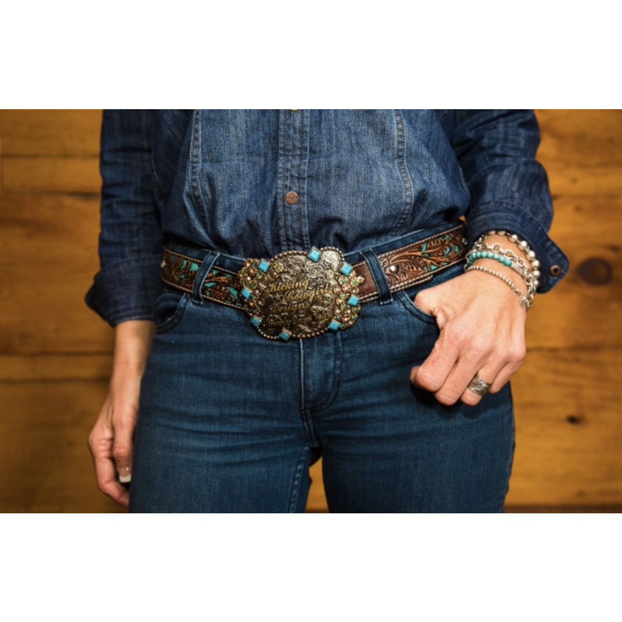 Ariat Women’s Belt - Tooled Turquoise